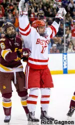 Rodrigues leads all players in the NCAA tournment with three goals thus far.