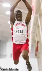 Sophomore David Oluwadara won the triple jump at the IC4As with a mark of 15.45 meters.