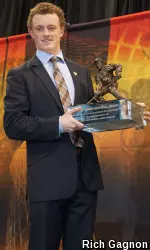 Eichel is the third Terrier in program history to win the Hobey Baker Award.