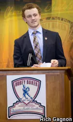 Eichel became the third Terrier to earn college hockey's top honor.