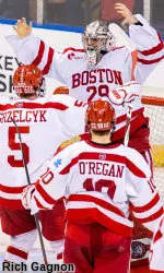 The Terriers are in the Frozen Four one year after a 10-win season.