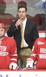 In just his second year at the BU helm, Quinn has been named New England Coach of the Year.
