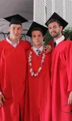 Members of the men's track & field team were among 98 student-athletes who graduated over the weekend.