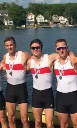 The second varsity eight boat won silver at the Eastern Sprints on Sunday