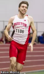 Junior David Lagerberg made his debut at the NCAA East prelims on Thursday night.