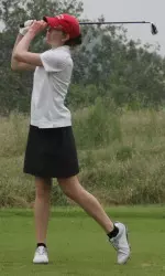 Junior Emily Tillo was one-under over her final nine holes on Friday.