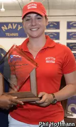 Adela Cejnarova won two tournaments in 2015, including the Patriot League Championship.