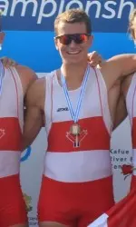 Mackenzie Copp of the Boston University men's rowing team won a bronze medal with team Canada at the World Rowing Under 23 Championships