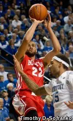 Senior Nathan Dieudonne was the Patriot League's No. 2 rebounder last season at 7.4 rpg.