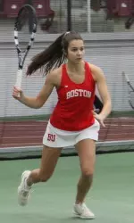 Sophomore Iryna Kostirko went 3-1 in singles with a come-from-behind win over BC's No. 3 player.