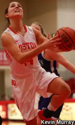 Courtney Latham leads the team with 3.3 assists per game.