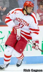 Senior Ahti Oksanen scored his 50th career goal on Friday night.