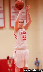 Kara Sheftic had career highs in points (20) and rebounds (12).