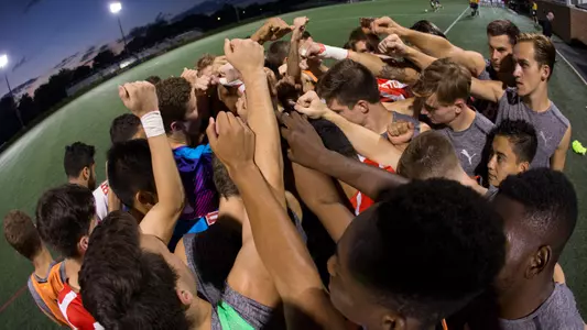 Men's Soccer Huddle
