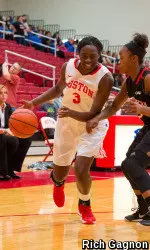 Naiyah Thompson led the team with a career-high nine points.