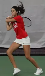 Freshman Sabrina Faybyshev earned her first career win against a ranked opponent in doubles.