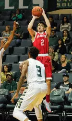 Senior John Papale finished with a team-high 11 points.