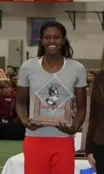 Toria Levy was named Patriot League Track Athlete of the Year after Sunday's championship