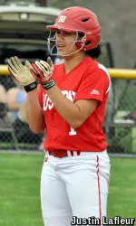 Junior Moriah Connolly went 3-of-5 with three runs scored as a freshman against Michigan St. in 2014.