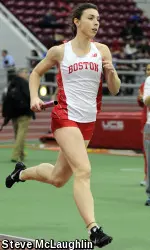 Christy Wood finished fourth in the 500 meter dash on Saturday