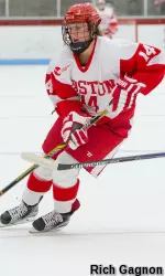 Junior Maddie Elia notched two goals in a game for the fourth time this season on Tuesday.