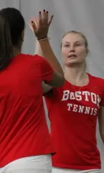 Senior Johanna Hyoty won at No. 1 singles and doubles