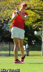 Senior Emily Tillo's four-under 68 on Monday is the lowest score in program history.