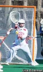 Caroline Meegan totalled 14 saves against AU.