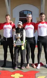 The BU V8 defeated rival Northeastern on Saturday morning to win the Arlett Cup for the second-consecutive year.