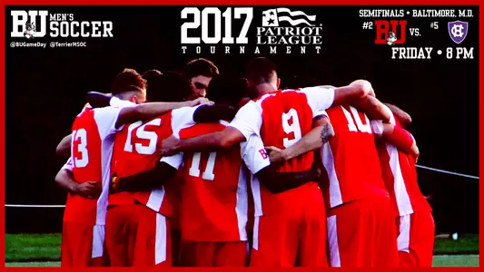 2017 Patriot League Men's Soccer Tournament Semifinal Preview Graphic