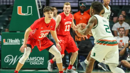 Javante McCoy in defensive position at Miami