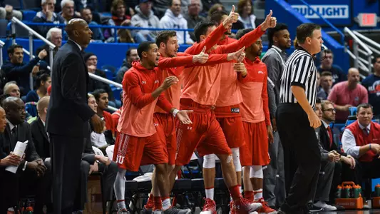 Men's Basketball Bench Celebration