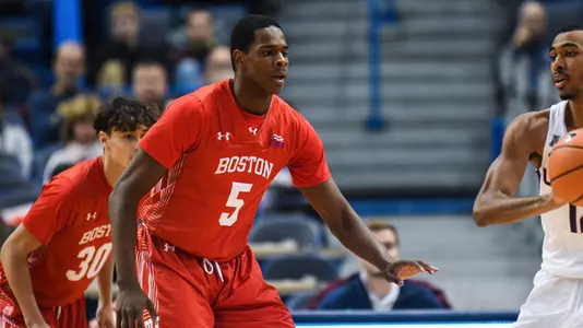 Walter Whyte defends against a UConn pass