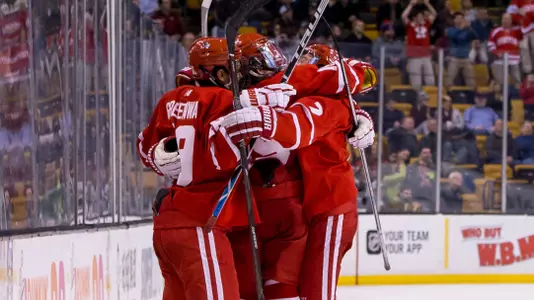 Beanpot Celebration - Keller Goal