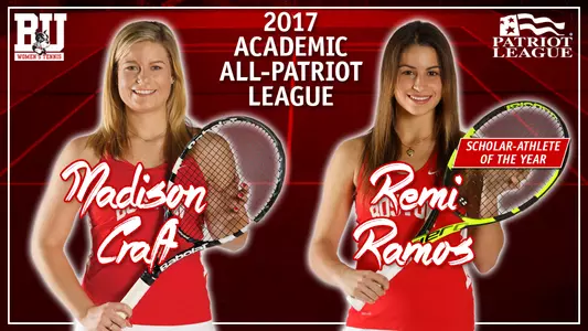 2017 All-PL Women's Tennis Academic Team Graphic