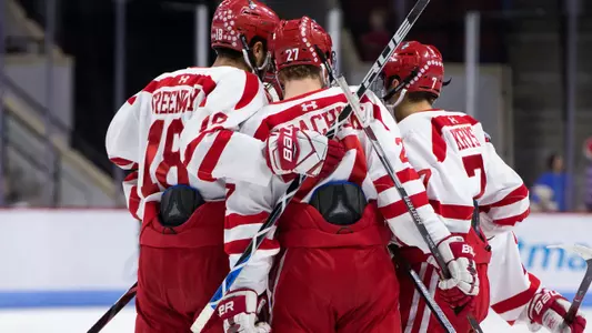 Celebration Huddle vs. UMass Lowell