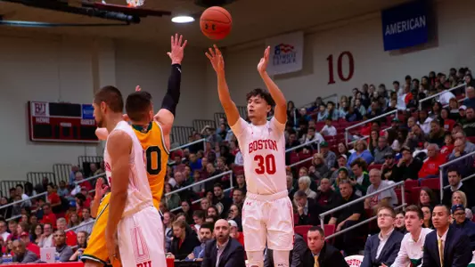 Javante McCoy attempts 3FG against Vermont