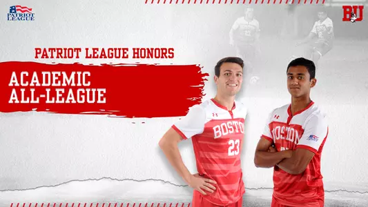 Both David Riccio and Mana Chavali earned Academic All-Patriot League Honors