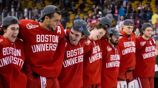 2018 Hockey East Title Celebration