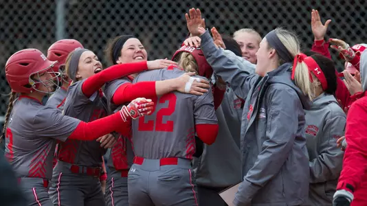 Kaitlin Sahlinger home run celebration