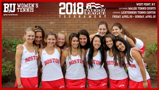2018 Patriot League Women's Tennis Tournament Graphic