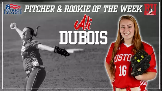 Ali Dubois - Patriot League Awards Graphic