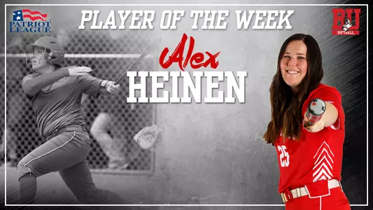 Alex Heinen - Patriot League Player of the Week graphic