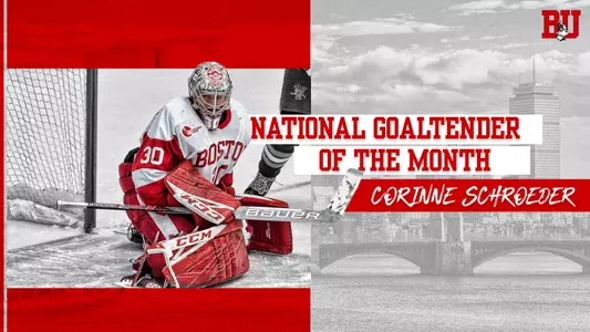 Corinne Schroeder National Goaltender of the Month