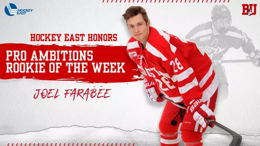 Joel Farabee - Hockey East Rookie of the Week