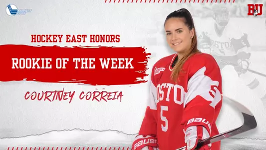 Courtney Correia Rookie of the Week Graphic