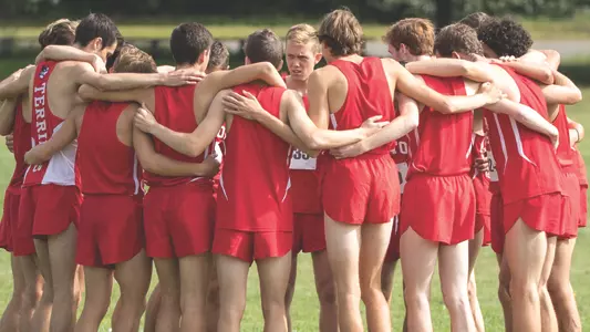 Men's Cross Country Huddle