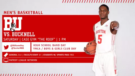 Boston University men's basketball will host Bucknell on Saturday (Jan. 5) at 1 p.m.