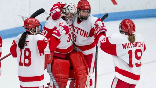 Terriers celebrate win over Vermont