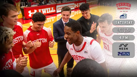 The Boston University men's basketball team will host New Hampshire on Saturday with the NESN and Patriot League Network broadcast set to begin at 4 p.m.